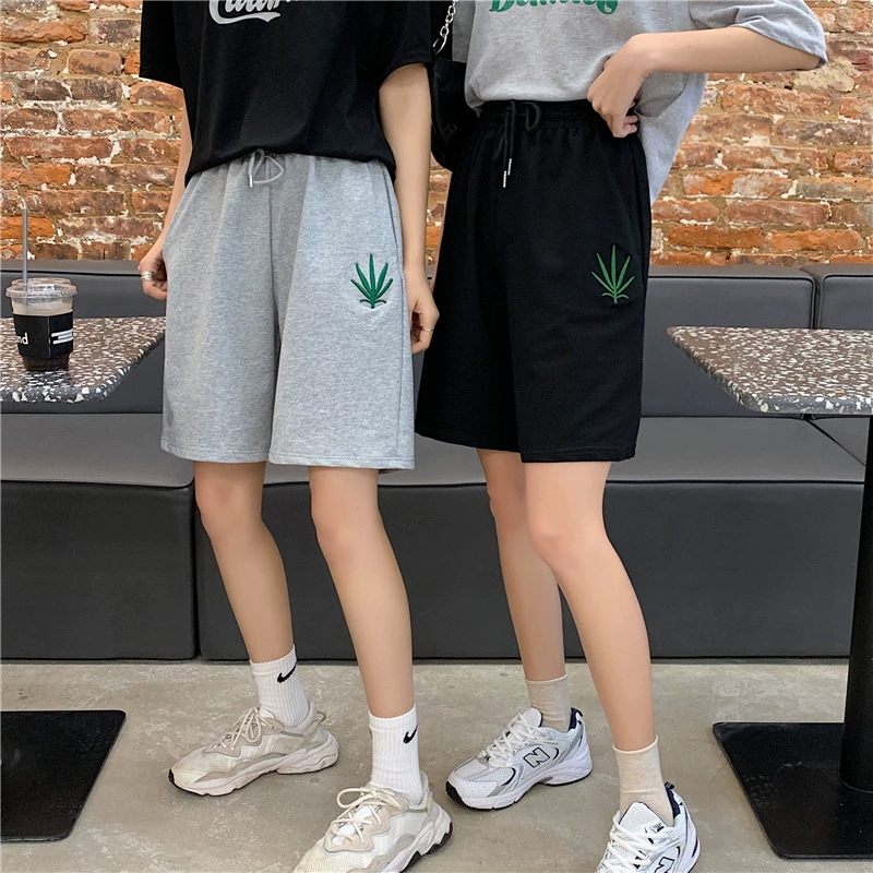 618 # [реальная цена]-[Real shot 65/35 рыбья чешуя] летние свободные повседневные широкие шорты для похудения для женщин