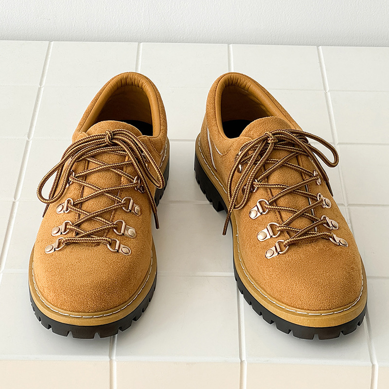 2026 New Men's Casual Leather Shoes, Niche Low-top Lace-up Versatile Trendy High Street Men's Shoes, Dropshipping Available