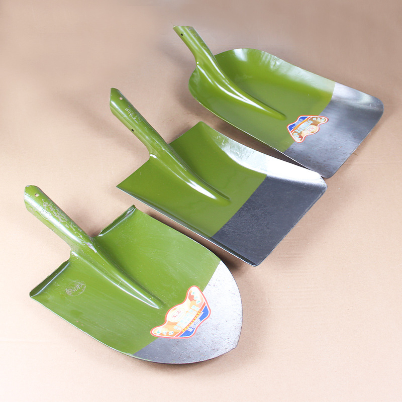 全钢钢锹木柄锹农用铁锹锰钢铁铲工具高碳钢方头锹头圆头尖锹铲子