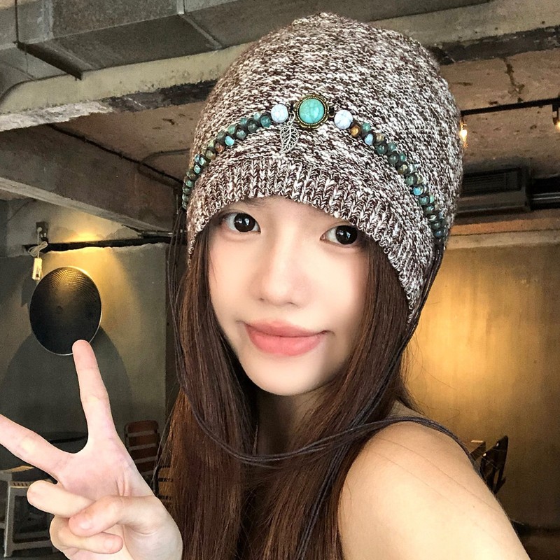 波西米亚民族风流苏包头帽女夏季川西旅游拍照出片堆堆帽套头帽子|undefined