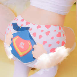 欧美内裤女性感轻薄运动健身中低腰蜜桃臀字母印花学生少女三角裤