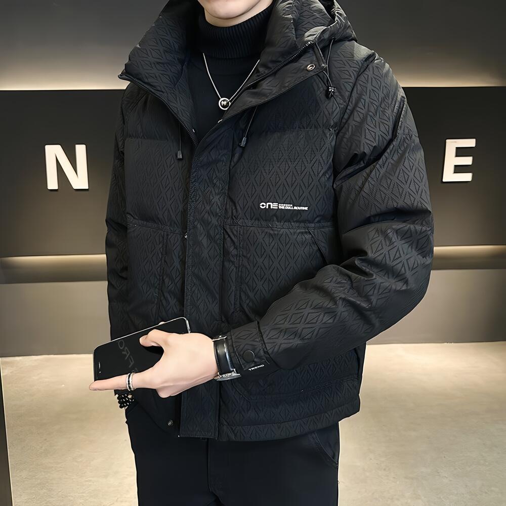 (New National Standard 50% Down) 2026 New Style Hooded Thick Down Jacket for Men, Winter Short Coat
