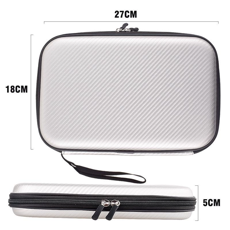 Square racket for table tennis, capacious protective case