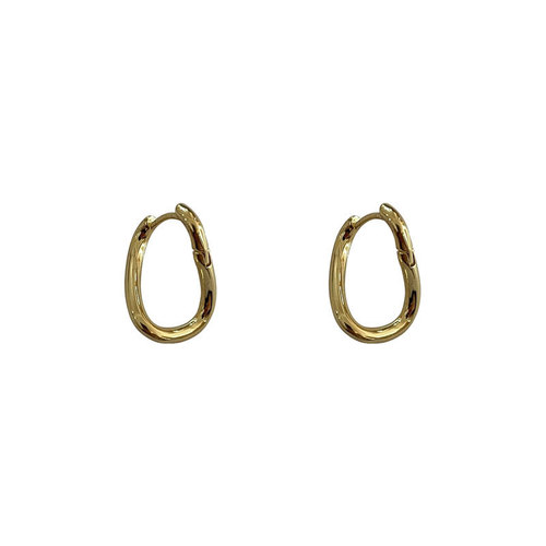 Design sense irregular hoop earrings women's earrings new style simple light luxury niche earrings