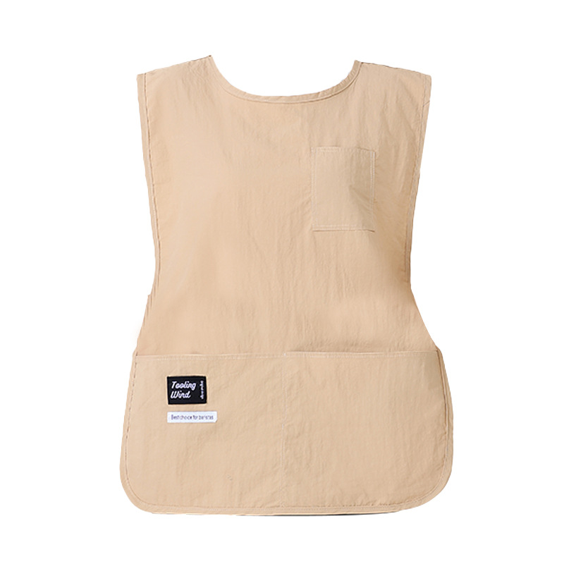 Delantal un lote impermeable a prueba de agua sucia alta ropa de trabajo de cocina coreana chaleco logotipo al por mayor en stock