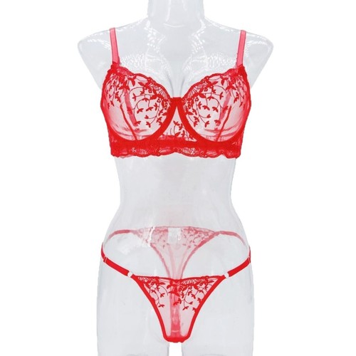 Sexy Lingerie: Bestselling European and American-Style Embroidered Sheer Sets for Women