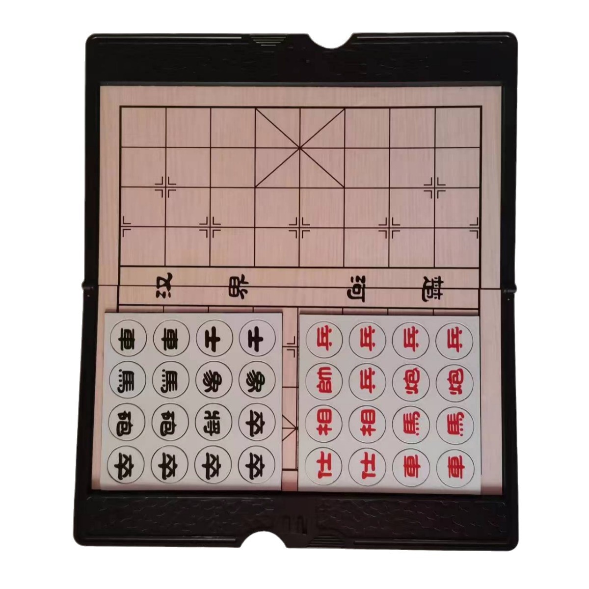 Chinese magnetic thin handheld chess for students