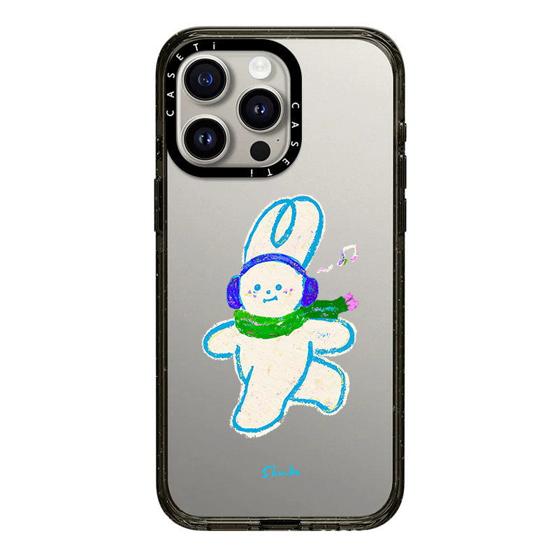 轻奢可爱涂鸦蝴蝶结水彩兔适用iPhone苹果17promax手机壳1615个性