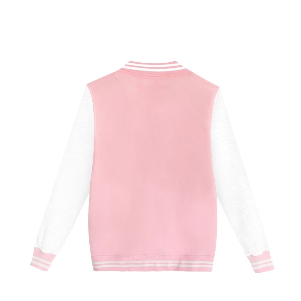 Solid Color Basic Baseball Uniform American Printed Trendy Cardigan Jacket Loose Work Clothes Korean Style Couple Jacket