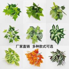 国境を越えたシミュレーション小束緑羅葉地瓜葉偽花緑植壁芝生壁装飾バルコニー柵生け花