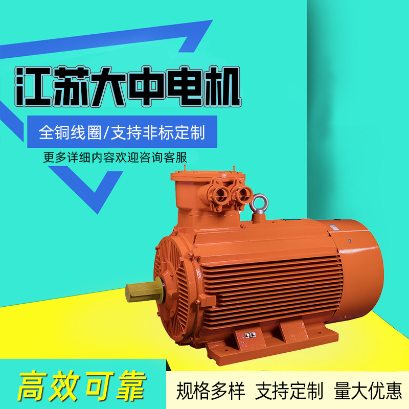 Jiangsu Dazhong Motor Ybx3 Series Explosion-Proof Three-Phase Asynchronous Motor 55Kw75Kw Direct Supply from the Manufacturer