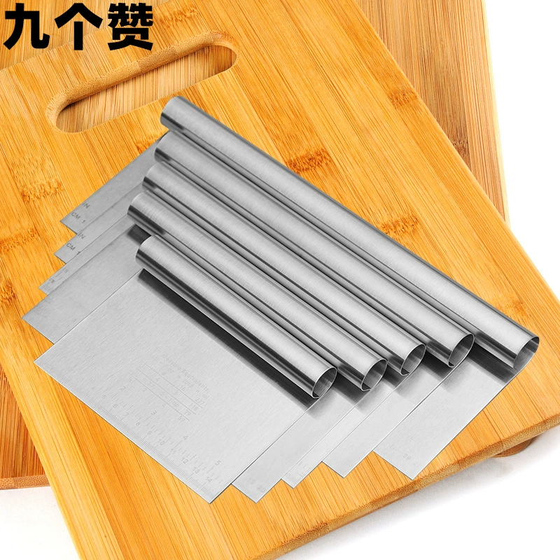 Baking tools кремовый скребок из нержавеющей стали большой, средний и малый — 5 размеров, скребок для теста и лапши
