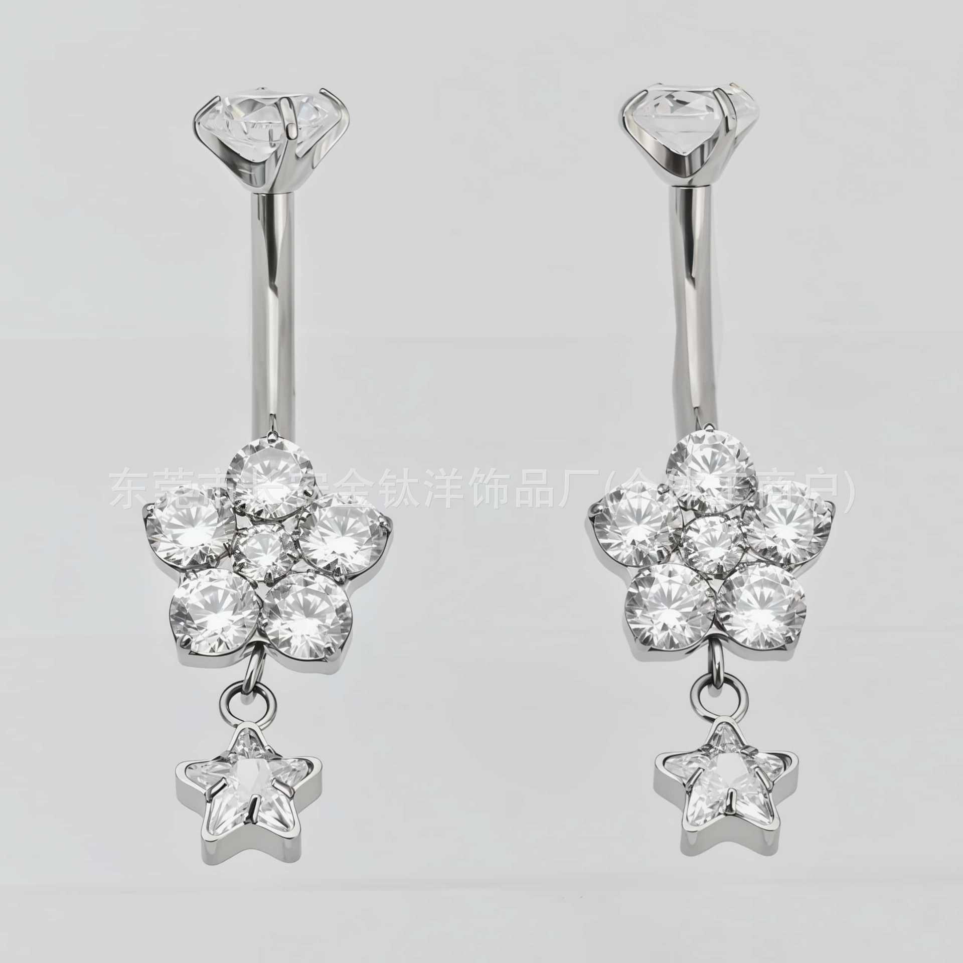 Labret piercing jewelry detail image