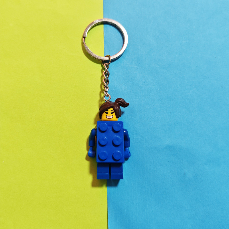 Toy Story Batman Llavero de bloques de construcción Buzz Lightyear Marvel Spider-Man Batman Pato Donald Mickey