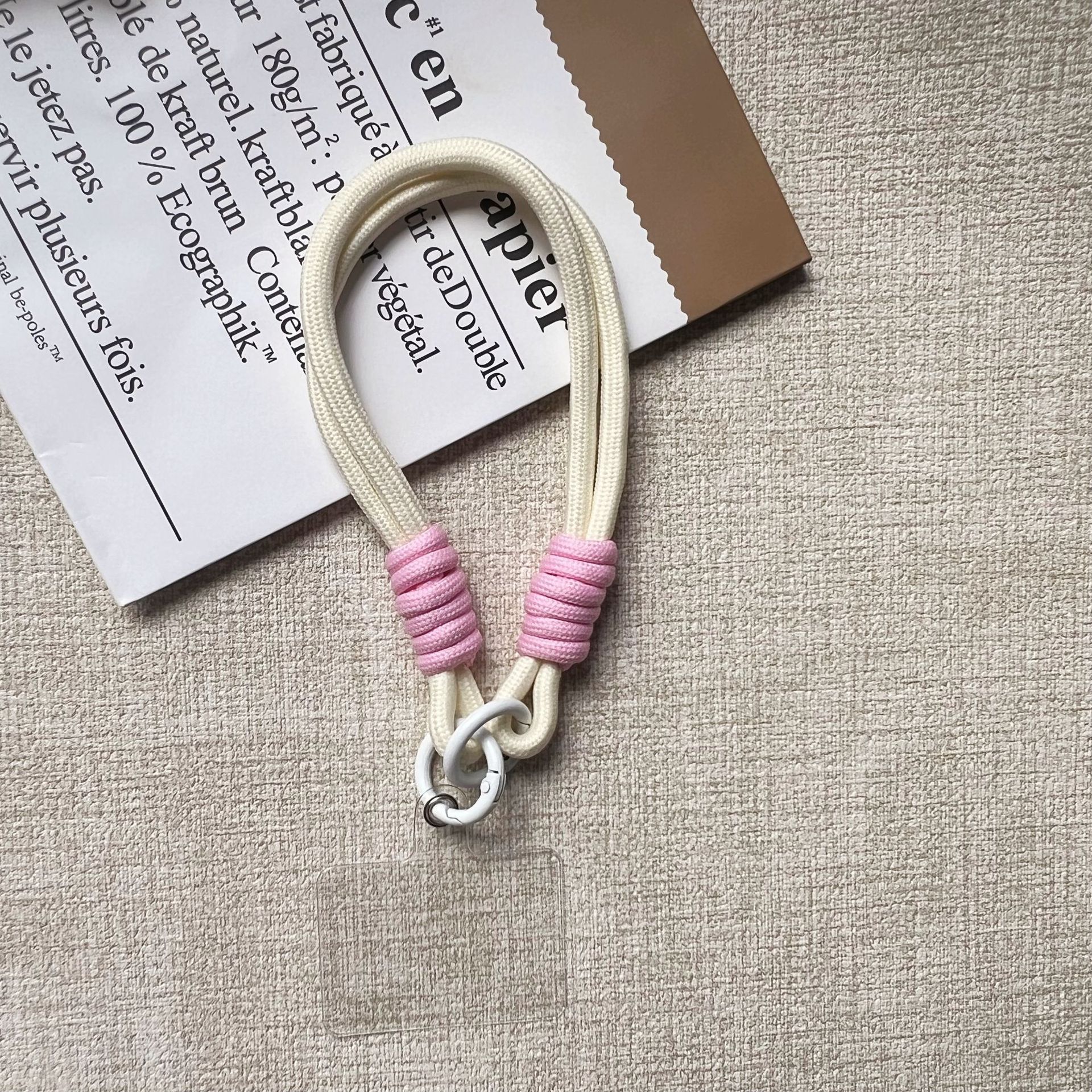 더블링[팔찌-쌀가루] + 투명사각개스킷