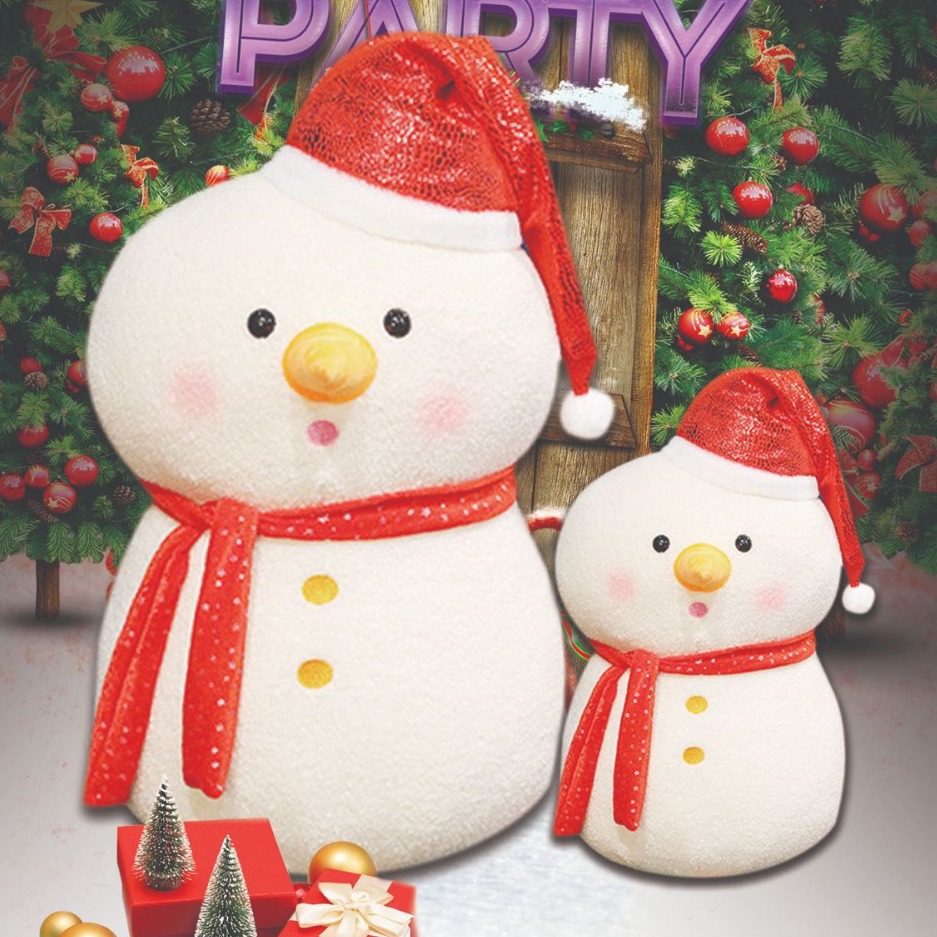 Muñecas de Santa Claus chicas transfronterizas lindas muñecas de nieve juguetes de peluche muñecas de nieve regalos muñecas de almohada