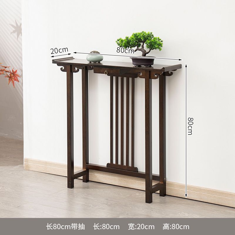 新中国式の超狭い玄関テーブルはテーブルの花棚の置物棚の客間のプロジェクトの端景台の玄関棚の狭いタイプです。|undefined