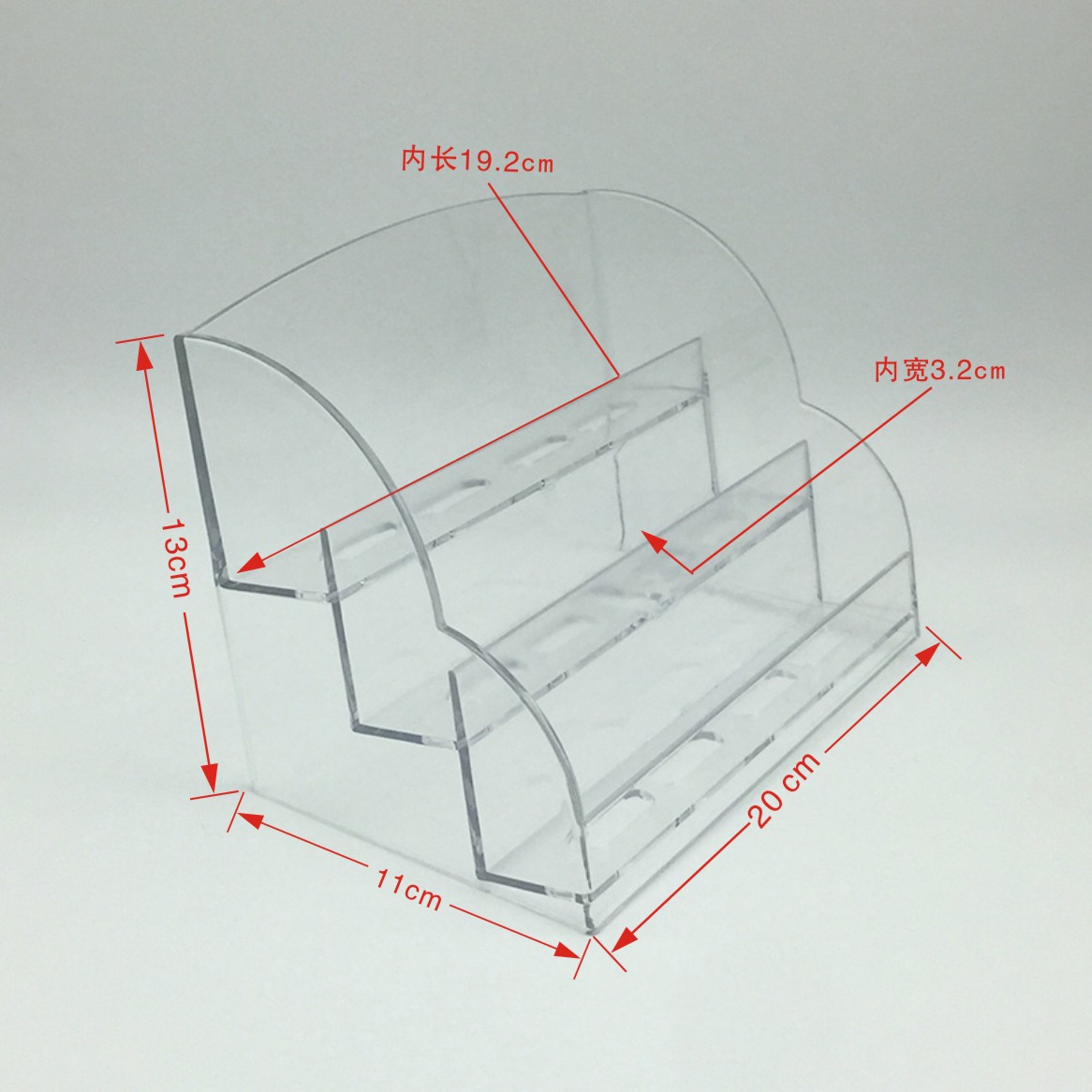 厂家直供 有偿用品展架 三层酒店用品展示架 可定LOGO 塑料展示架