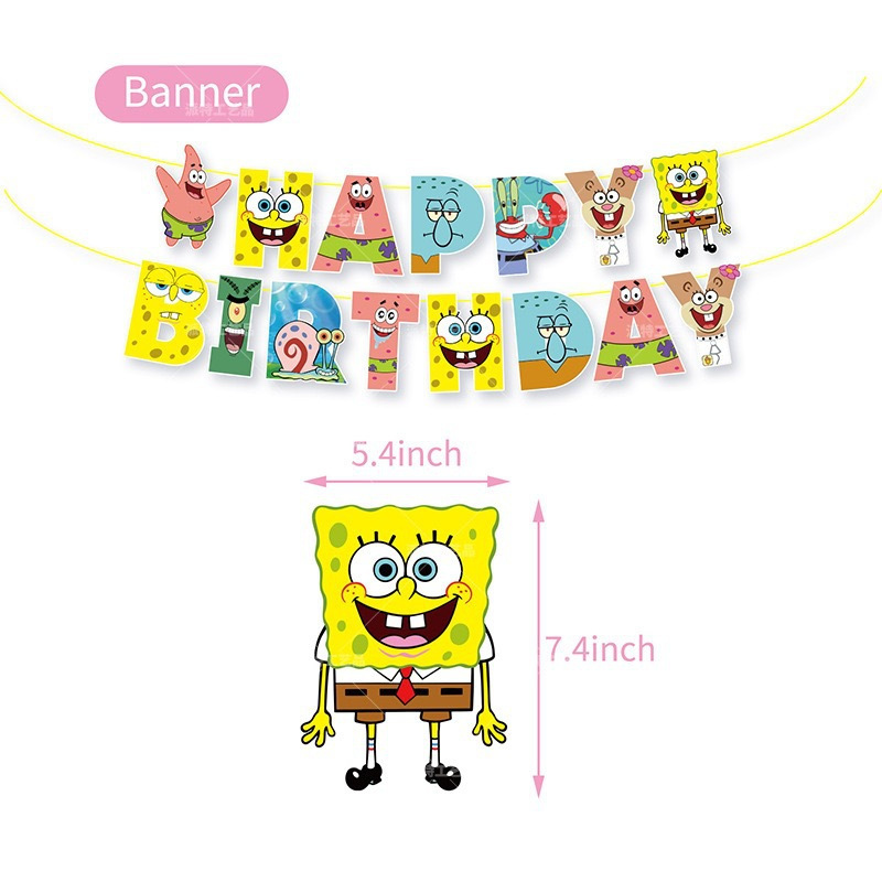 スポット漫画ハッピーバースデーレターフラッグバナーフラッグ子供の誕生日パーティーテーマ装飾用品メーカー承認|undefined