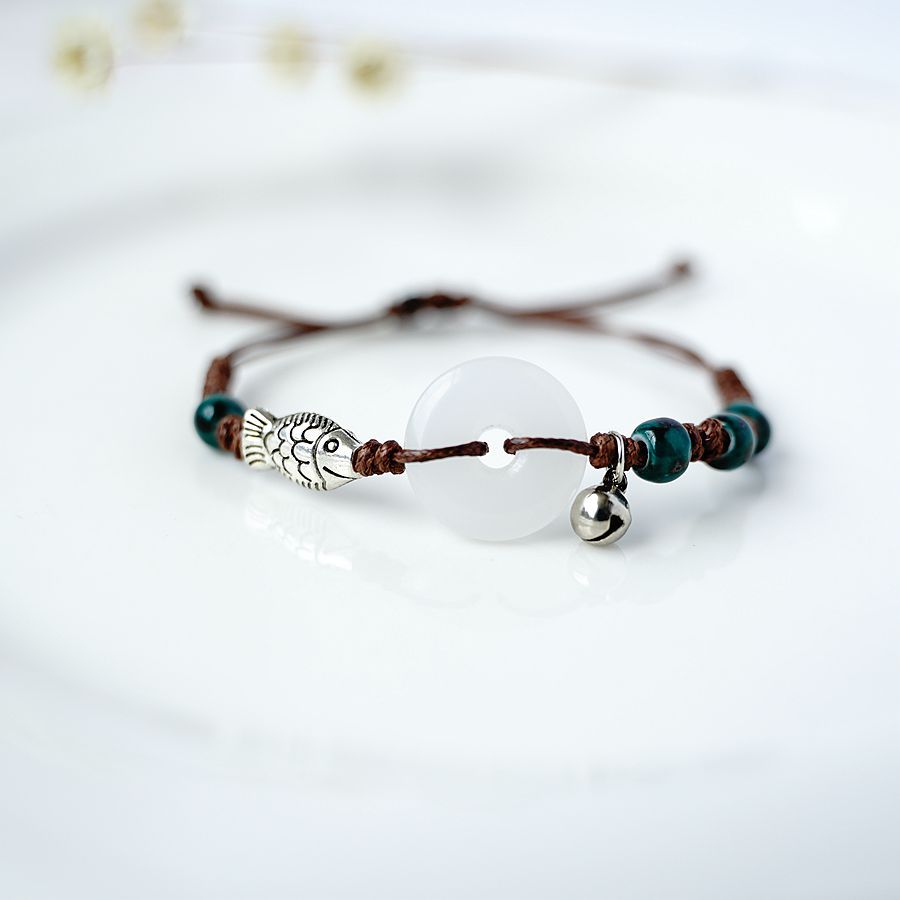 thumbnail image 1 of 2022, superventas, nueva pulsera de cerámica tejida a mano de estilo literario y étnico para niñas y parejas de novias, imagen principal de joyería Ruyi, 1 of 2