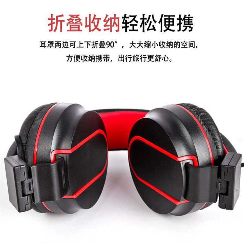 Wearing Wired Headphones headset, eating chicken with wheat calls, common wired headphones 4