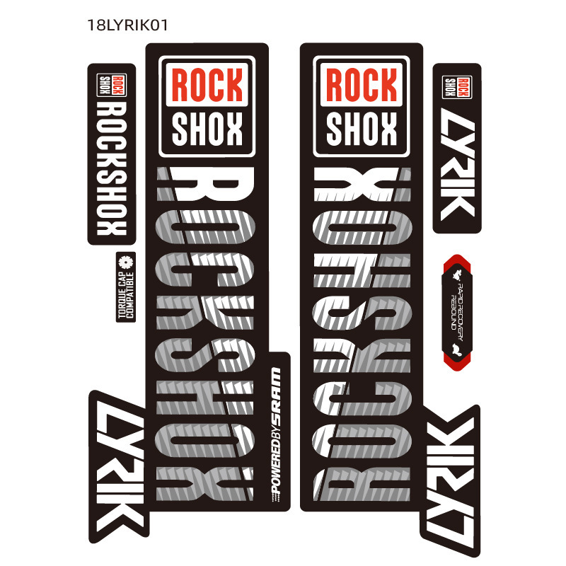Hot 2018 LYRIK ROCK-SHOX Mountain Bike Fork Sticker Rockshox Decal