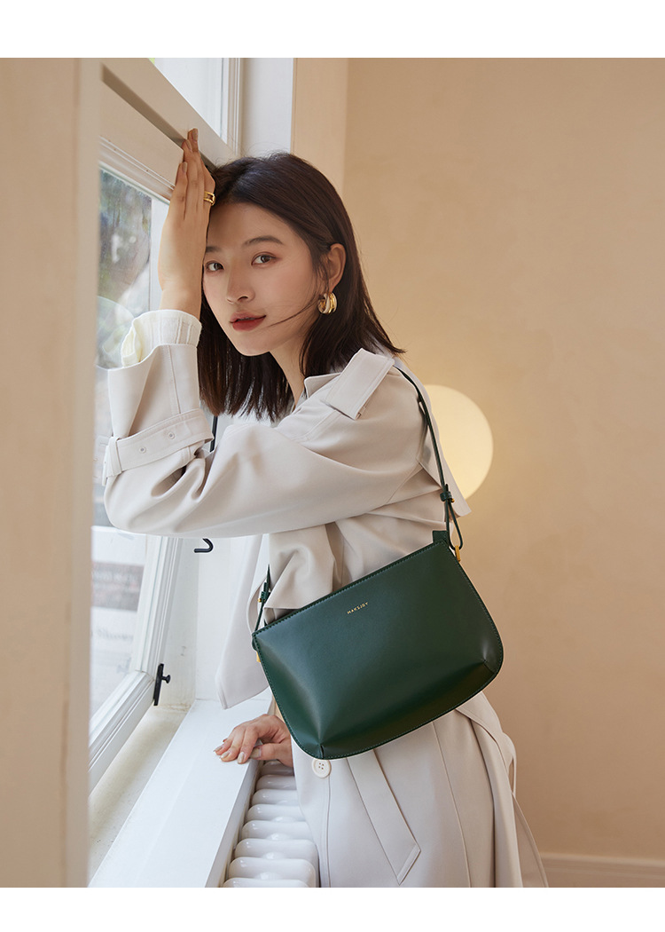 2024 Nuova borsa a mano minimalista in vera pelle, design unico da donna, alta qualità e squisita monospalla_voghion.com