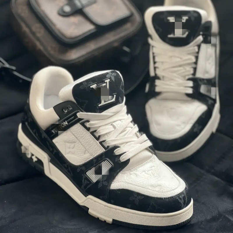 Zapatos de entrenador de casa de burro 1 generación pequeña gorda Dingxin vaquero impresión azul zapatos de suela gruesa hombres y mujeres zapatos de moda casuales versátiles