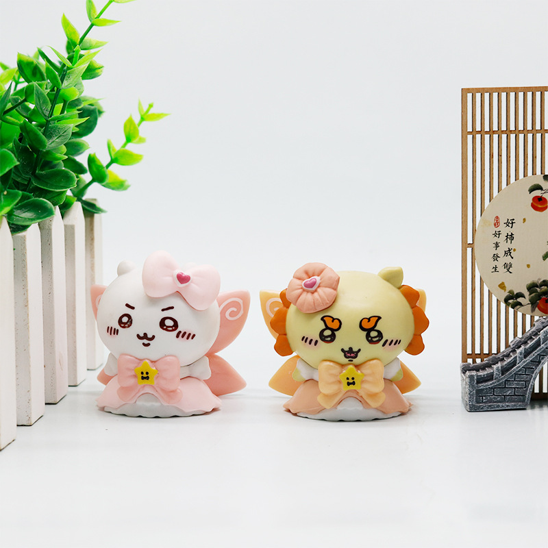 셀프 디스 곰 마법소녀 블라인드 피규어 치이카와 우사기 하치와레 장식 토