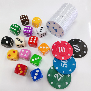 Акриловые кости игра цвет маджонг Dumpy Game Dice Dice Accessories Spot оптовые