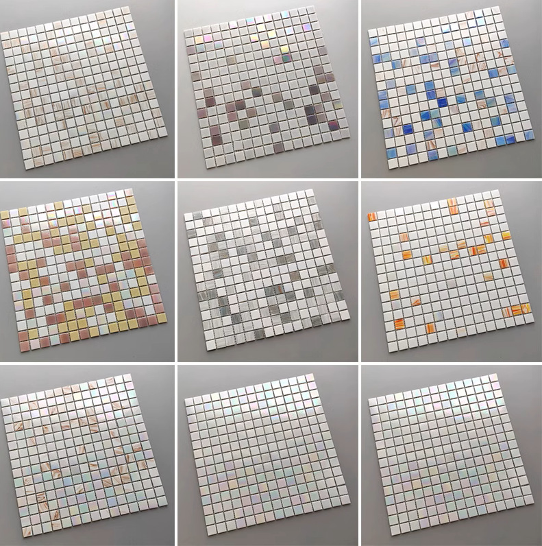 Crystal glass gold thread mosaic balcony bathroom ceiling magic color tile kitchen bathroom TV background decoration Crystal glass gold thread mosaic balcony bathroom ceiling magic color tile kitchen bathroom TV background decoration
