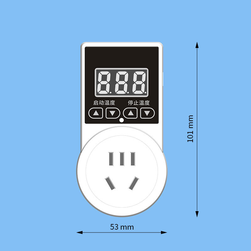 数显温控器 温控开关插座 智能可调温度控制插座 恒温控制插座详情4