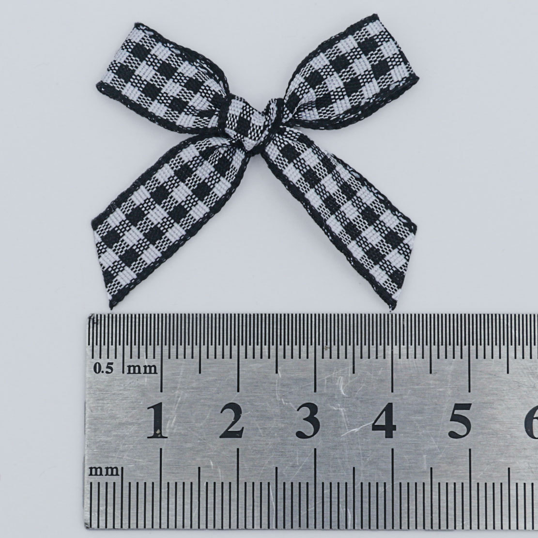 Red estilo fresco Plaid cinta DIY mano arco vacaciones decoración satén cinta arco al por mayor