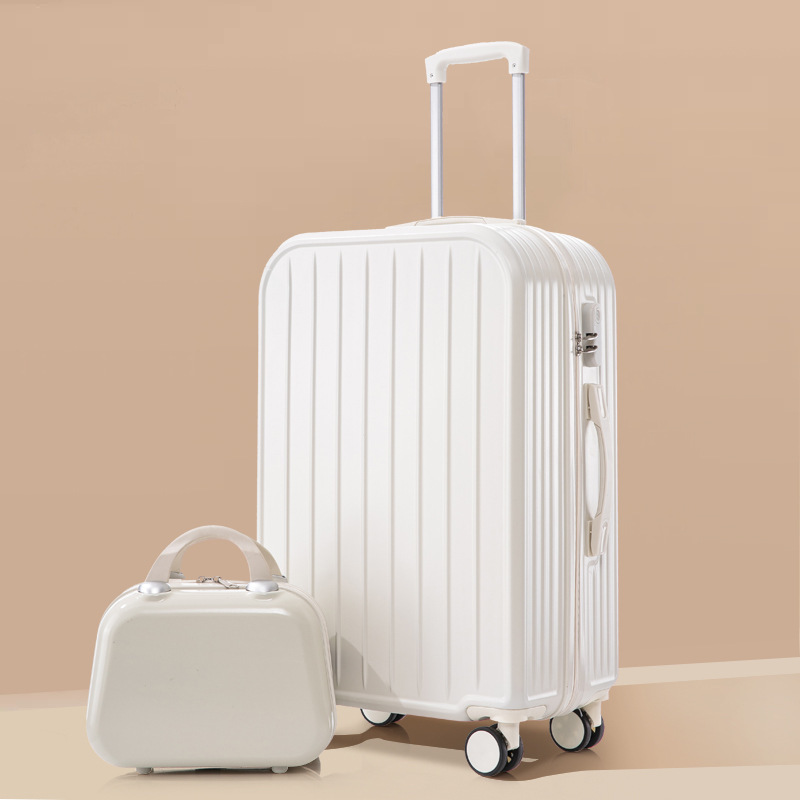 Maleta Maleta trolley nuevo para hombres y mujeres, maleta, rueda universal silenciosa para estudiantes, contraseña de 24 pulgadas, maleta de cuero de embarque 32