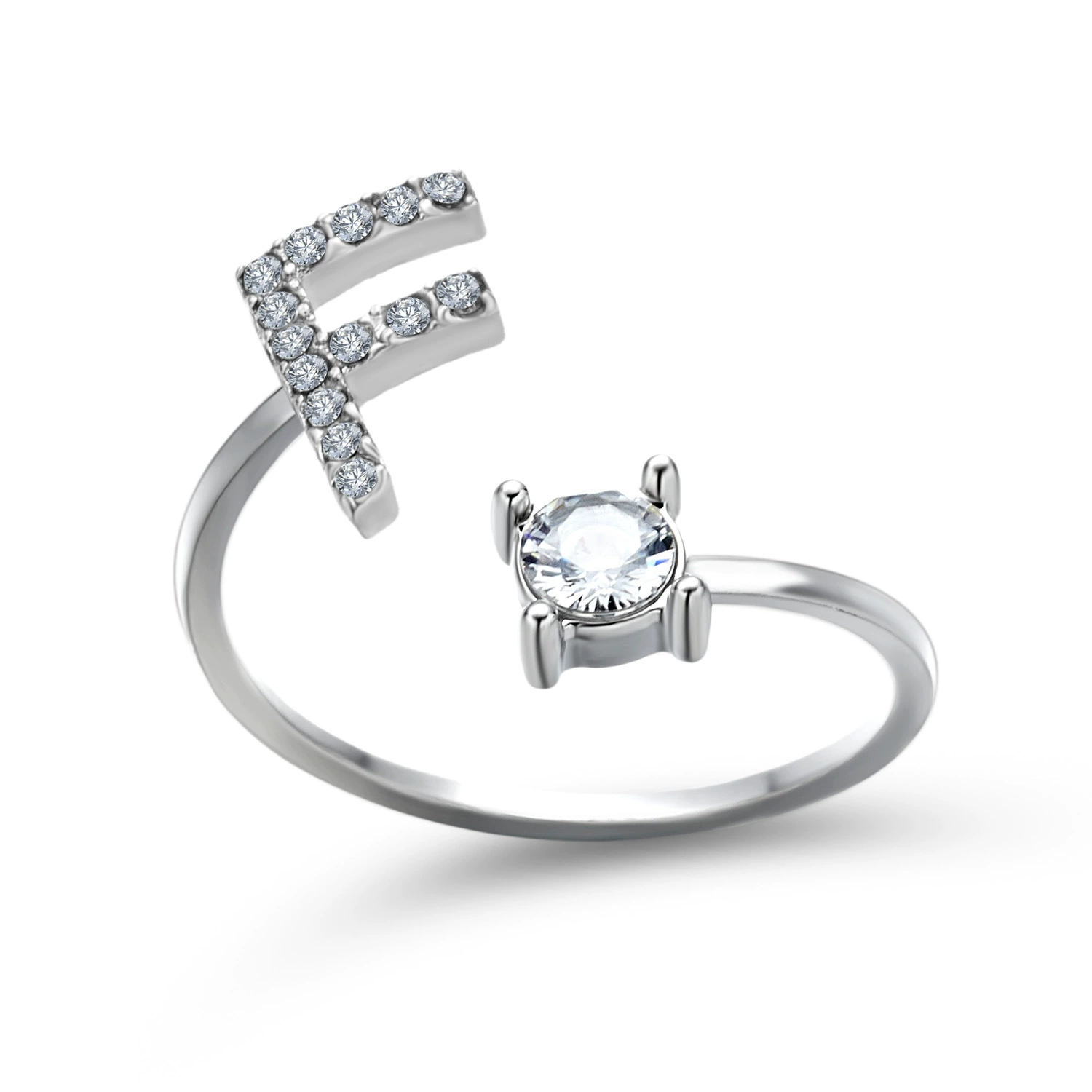 (Cross-border trading), ring, creative adjustable one size accessory with letters