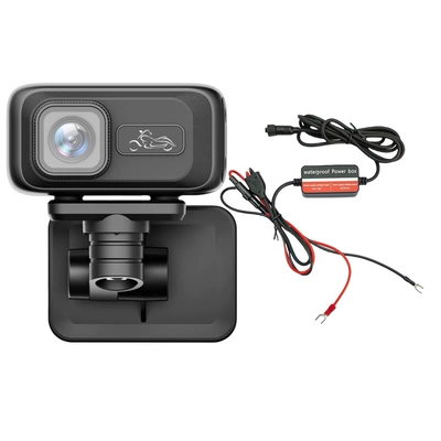 Phone Interconnection, Motorcycle driving recorder - 3m-sticker-bracket-acc-power-supply