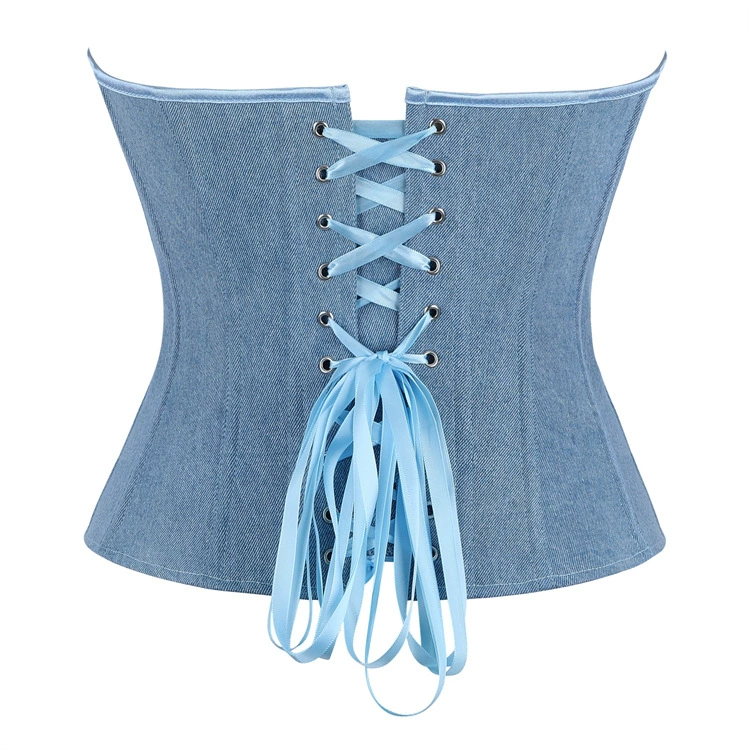 Denim blue cloth, tube top, Amazon