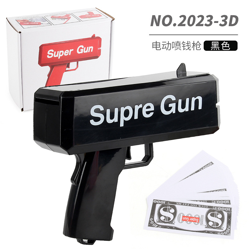 Nuevo y peculiar 60 pistolas de inyección de dinero eléctricas, pistolas de dinero, pistolas de inyección de dinero en dólares estadounidenses, pistolas de inyección de dinero, juguetes de pistola de escupir dinero