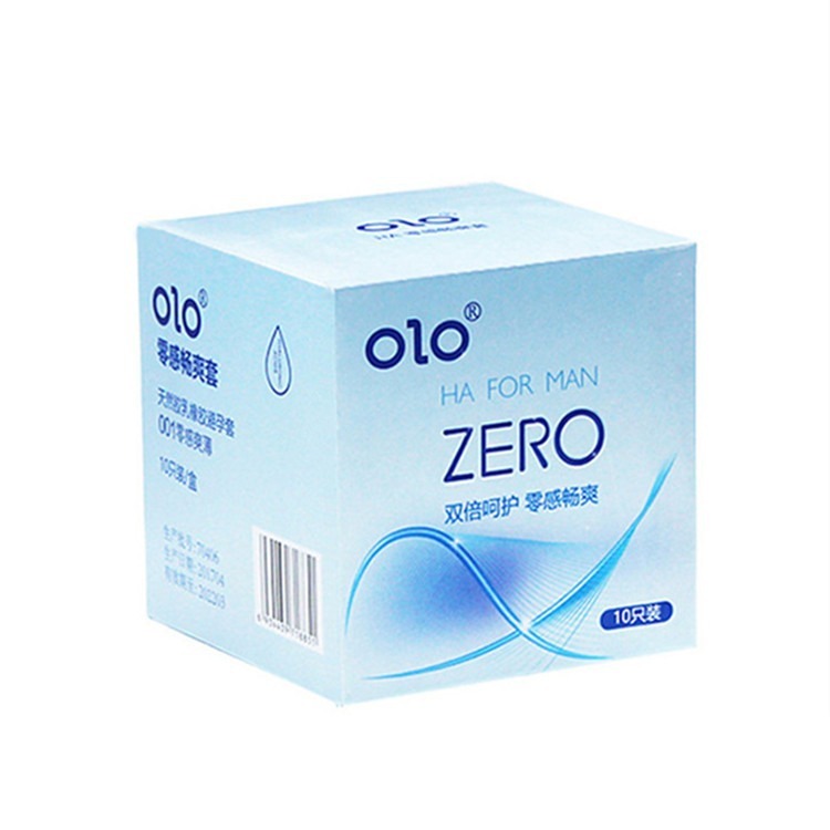 OLO コンドーム 001 超薄型ゼロ感ヒアルロン酸男性神と女神氷と火赤薄いタイトなコンドーム大人の製品|undefined