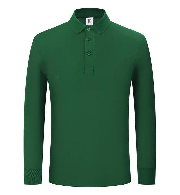 翻领工装长袖polo衫定制工作服厂服T恤广告衫文化衫刺绣印logo字|undefined