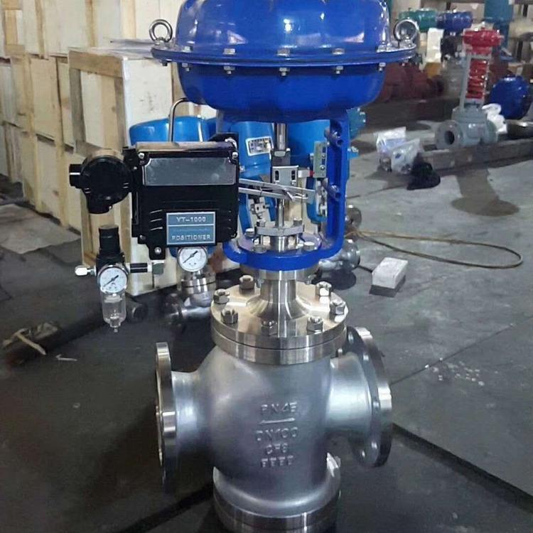 WCB气动调节阀供应 ZMAN-10C DN25气动薄膜双座调节阀 ZMAN DN50