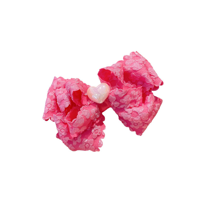 Accesorios para el cabello de primavera para niños amor arco horquilla femenina Cabeza trasera temperamento horquilla clip pico clip chica tocado