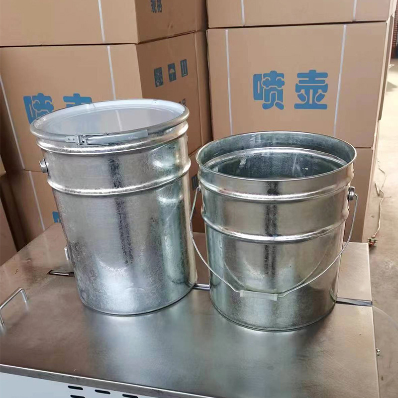 厂家直销化工桶镀锌铁桶 手提方便 加厚 金属包装桶圆桶防锈手提