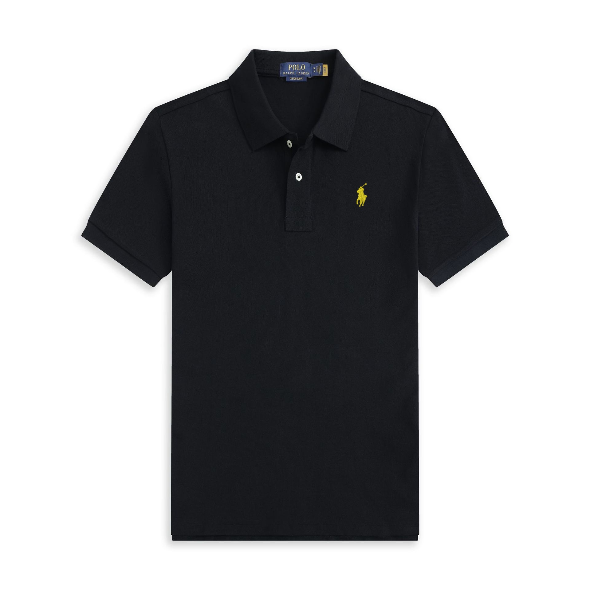 Cross-Border Export Men's Short-Sleeved Rl Embroidered T-Shirt Men's Polo Shirt Lapel Pony Logo Top Polo Shirt