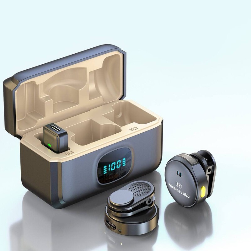 q8 button magnetic wireless collar clip microphone mobile phone live outdoor video recording radio noise reduction wireless microphone