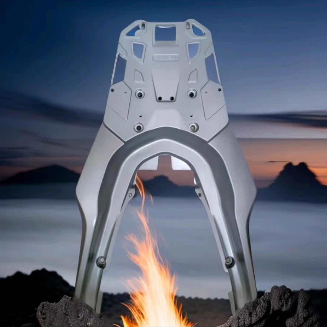 Estante trasero de aleación de aluminio modificado integrado para el marco de cola de Honda PCX160