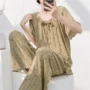 外穿带宽春夏短袖家居服