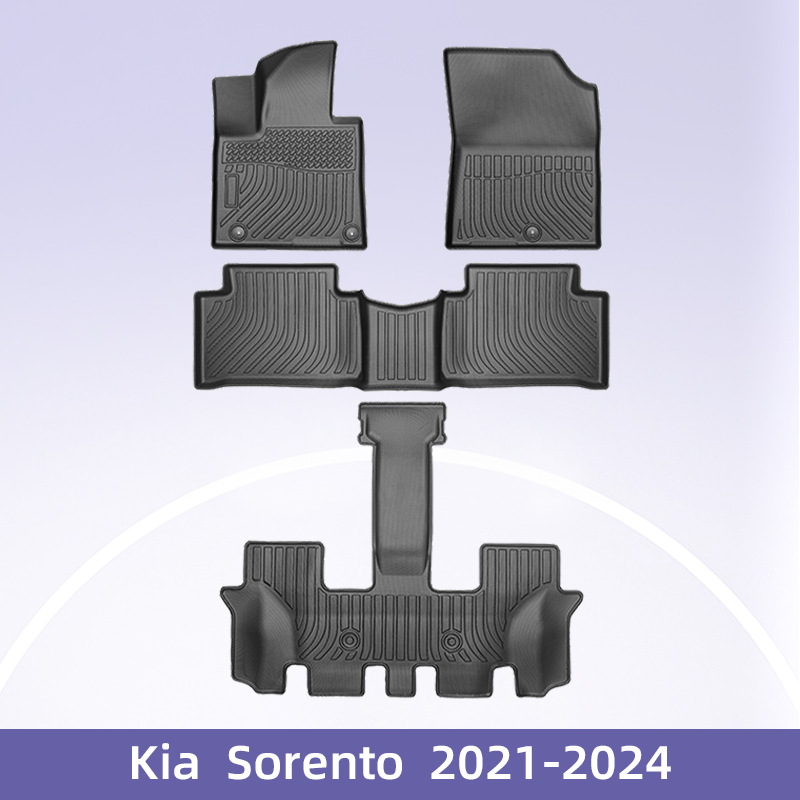 Para Kia Sorento2021 - 2024 American Gasoline 3D TPE Cojín de pie