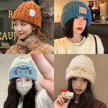 针织帽子女秋冬季大头围显脸小护耳毛线帽简约百搭防寒保暖冷帽男