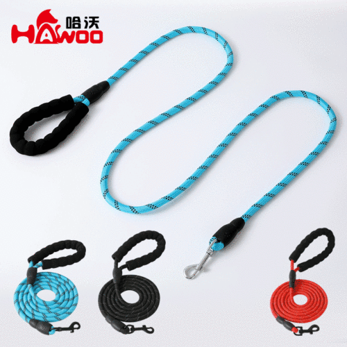 Bag of 1.5 meters EVA reflective silk round rope, wear-resistant dog leash, outdoor explosion-proof dog leash, pet supplies